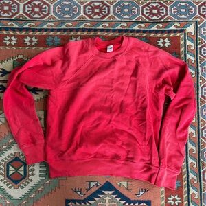 Re/Done faded red sweatshirt